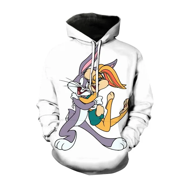 2021 Hoodies Bugs 3D Print Catoon Anime Sweatshirt Men Women Fashion Hoodie Harajuku Kids Boy Girl Streetwear Tops Coat Clothing