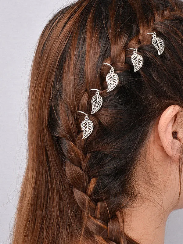 5Pcs Per Set Silver Gold Hair Rings