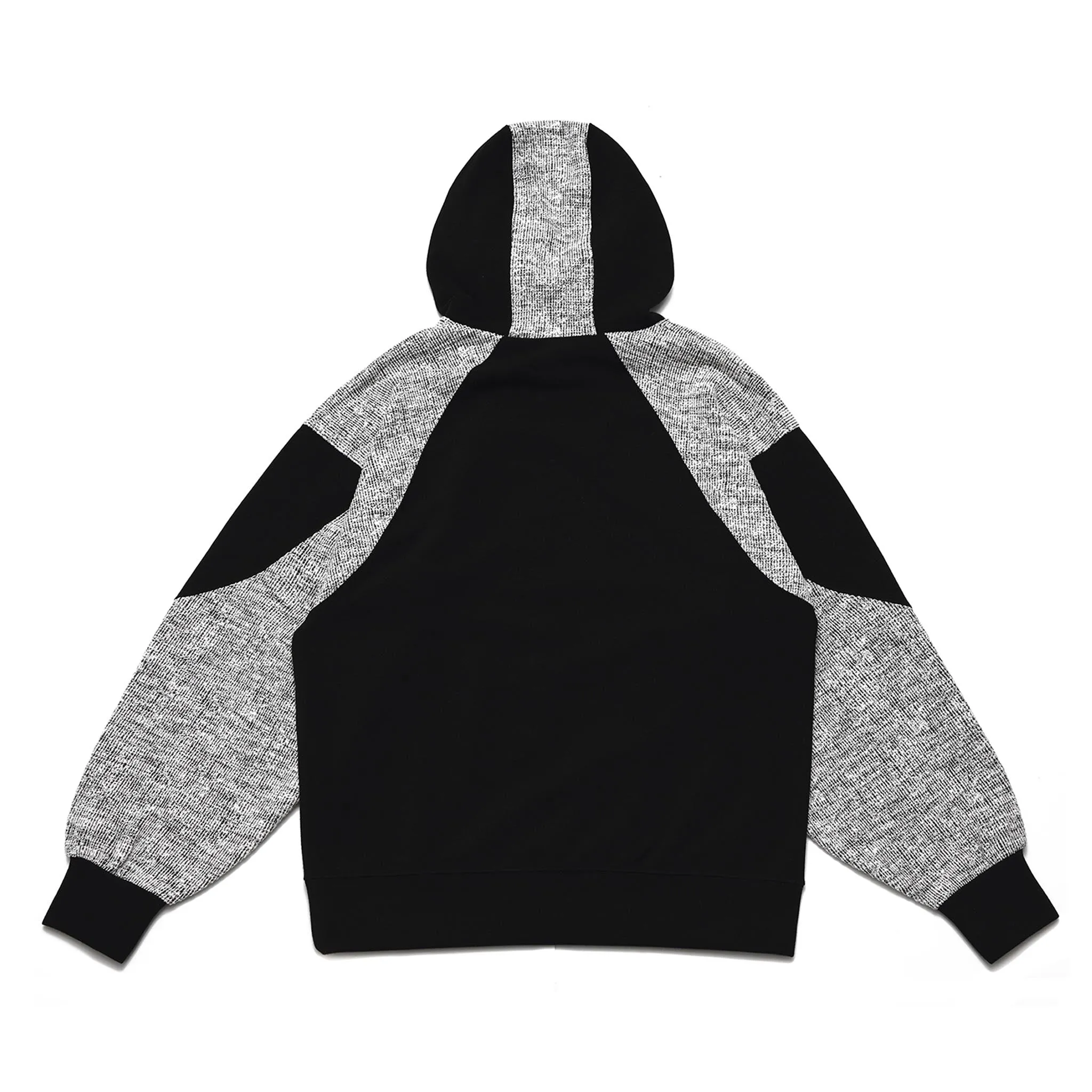 ADD Twist Sleeve Combination Hoodie Black