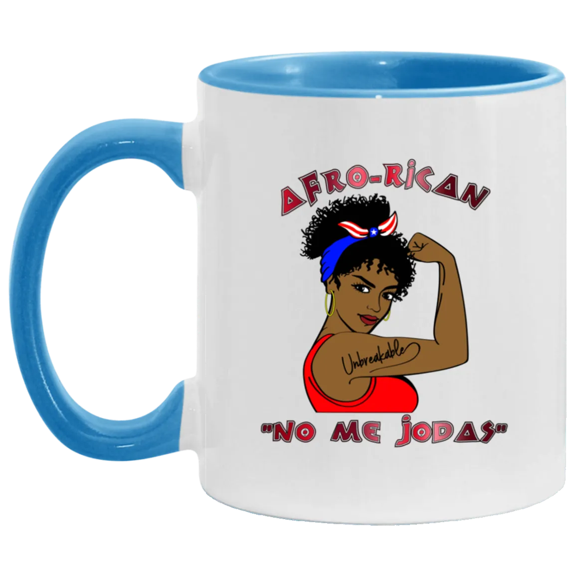 Afro-Rican "Don't Fck With Me" 11 oz. Accent Mug