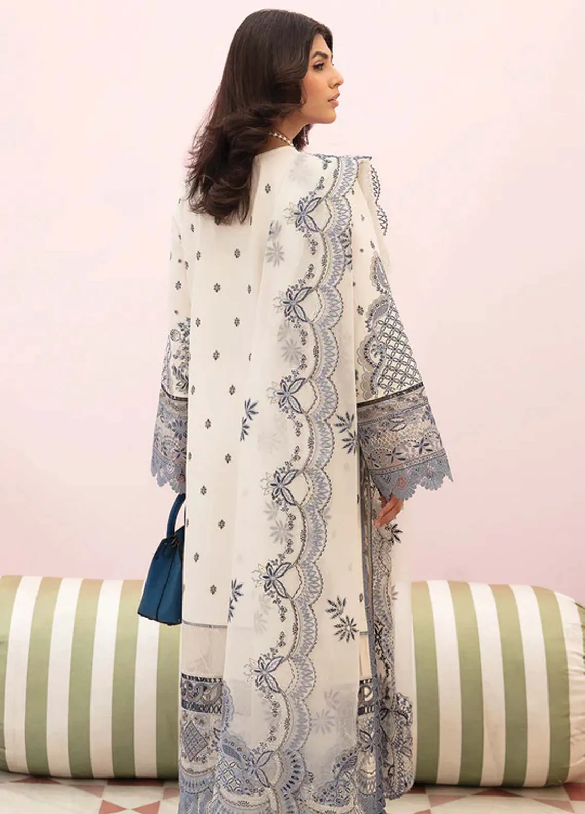 Afrozeh Embroidered Lawn Unstitched 3 Piece Suit - 05