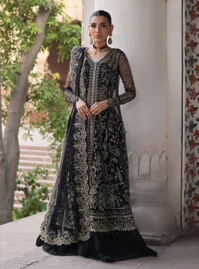 Afrozeh Embroidered Net Unstitched 3 Piece Suit - 06