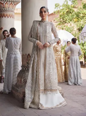 Afrozeh Embroidered Organza Unstitched 3 Piece Suit - 02