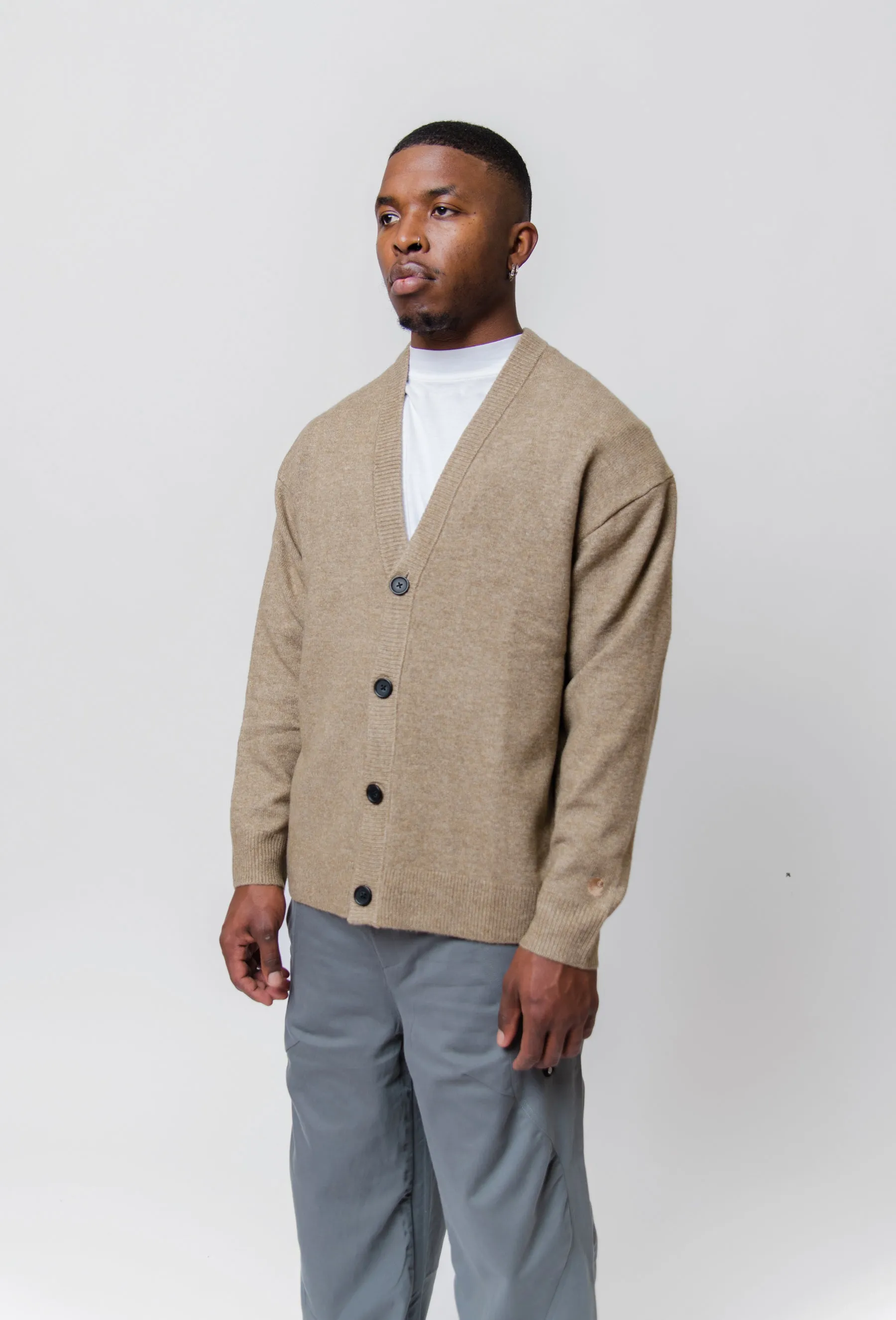 Albion Cardigan Jasper Heather