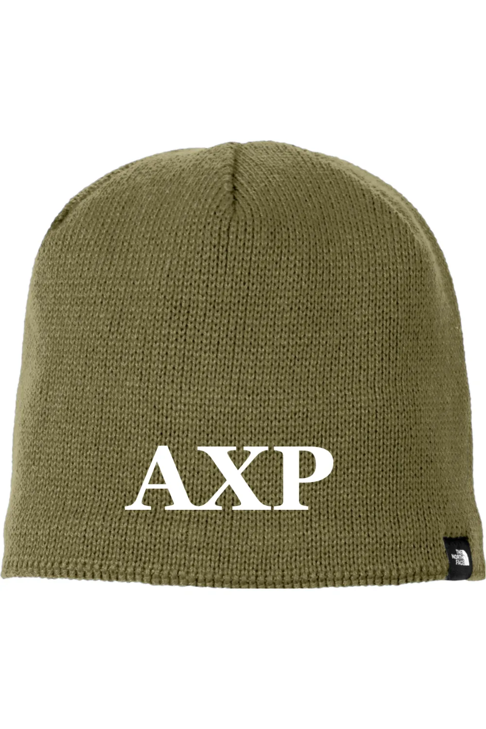 Alpha Chi Rho - North Face Mountain Beanie - White Embroidered Letters