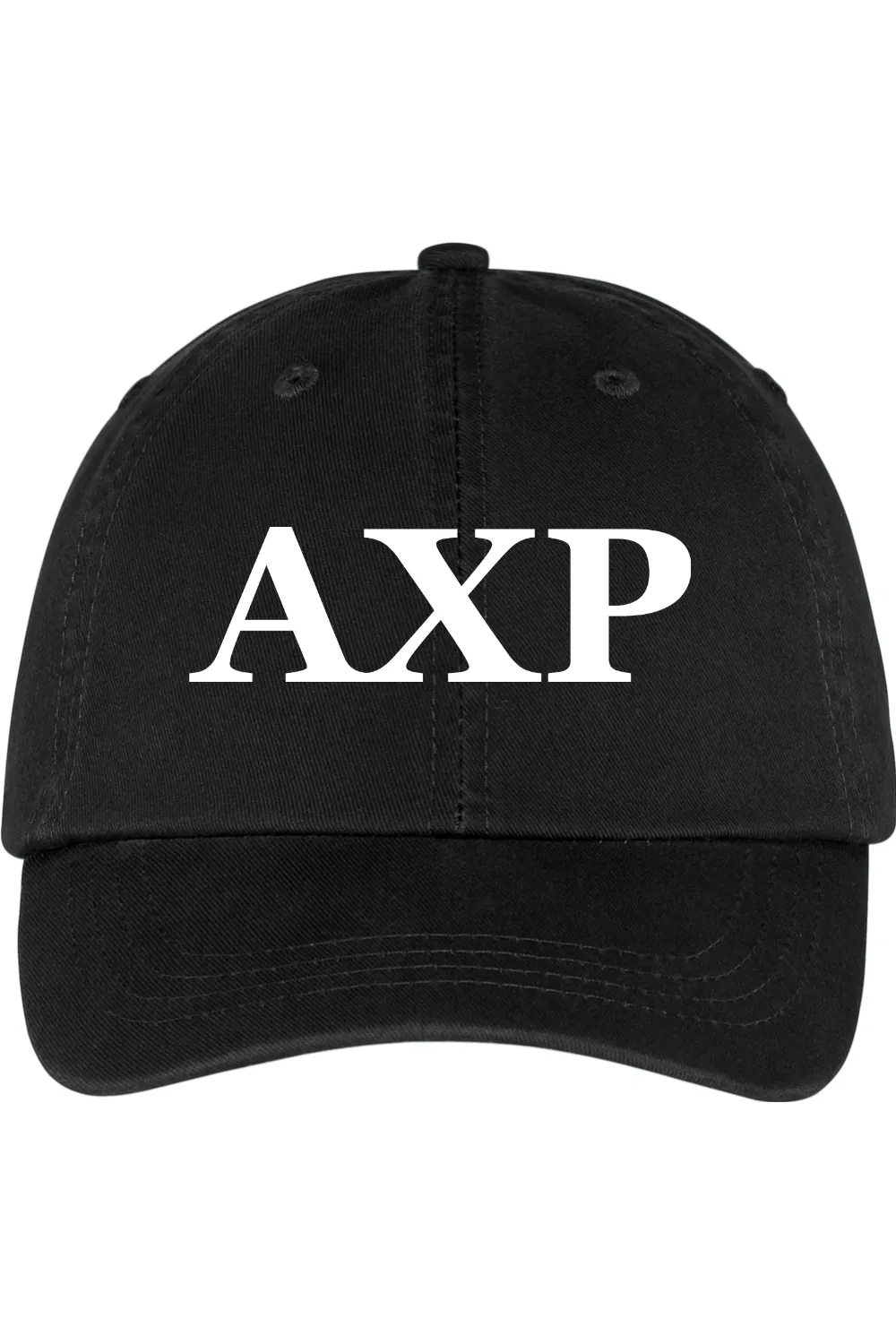 Alpha Chi Rho - Washed Twill Cap - White Embroidered Letters