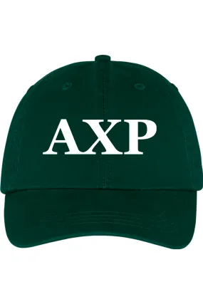 Alpha Chi Rho - Washed Twill Cap - White Embroidered Letters