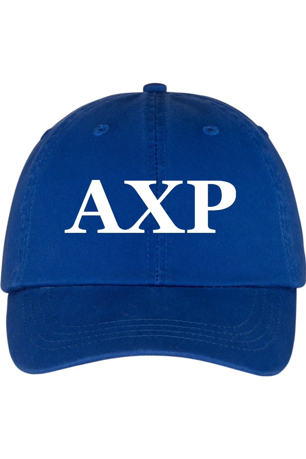 Alpha Chi Rho - Washed Twill Cap - White Embroidered Letters