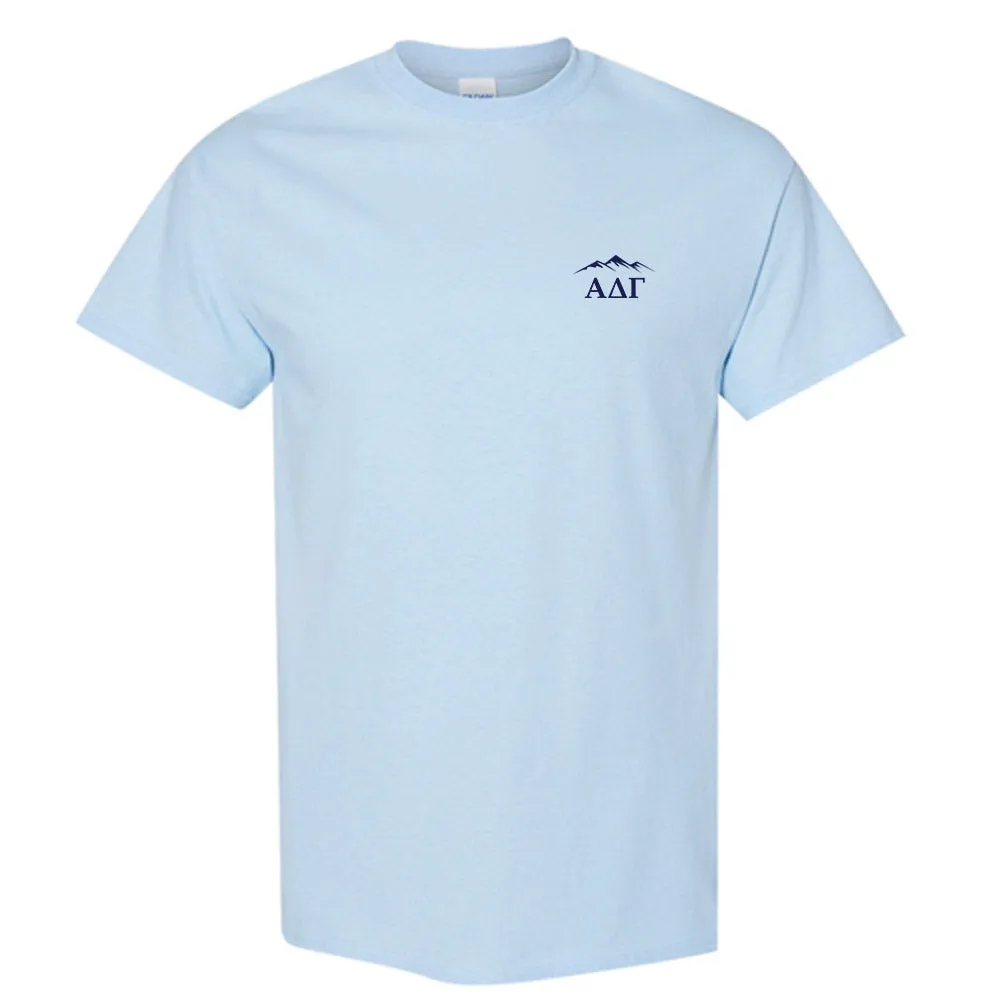 Alpha Delta Gamma Skeleton Slopes T-Shirt