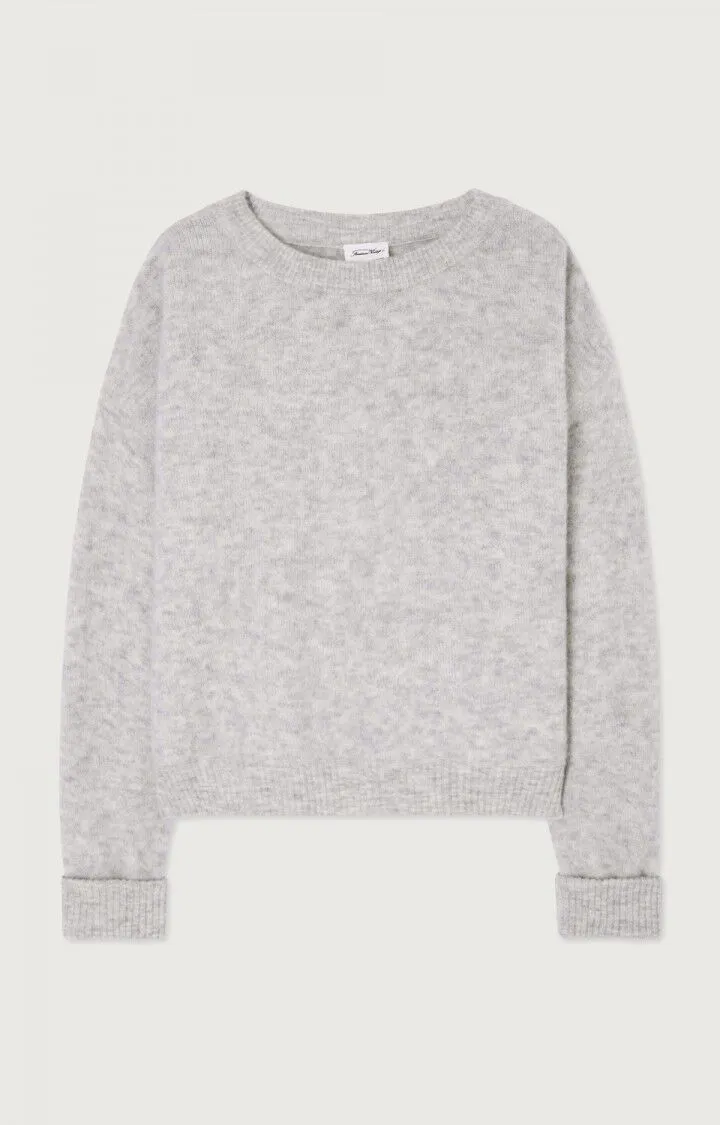 American Vintage Vito Sweater in Grey Melange