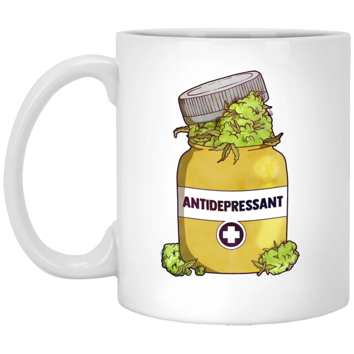 Antidepressant 11 oz. White Mug