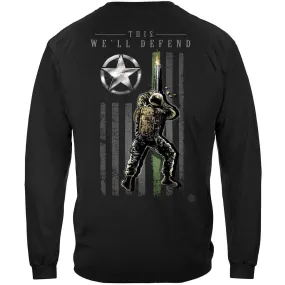 Army Patriotic Flag Premium Long Sleeve