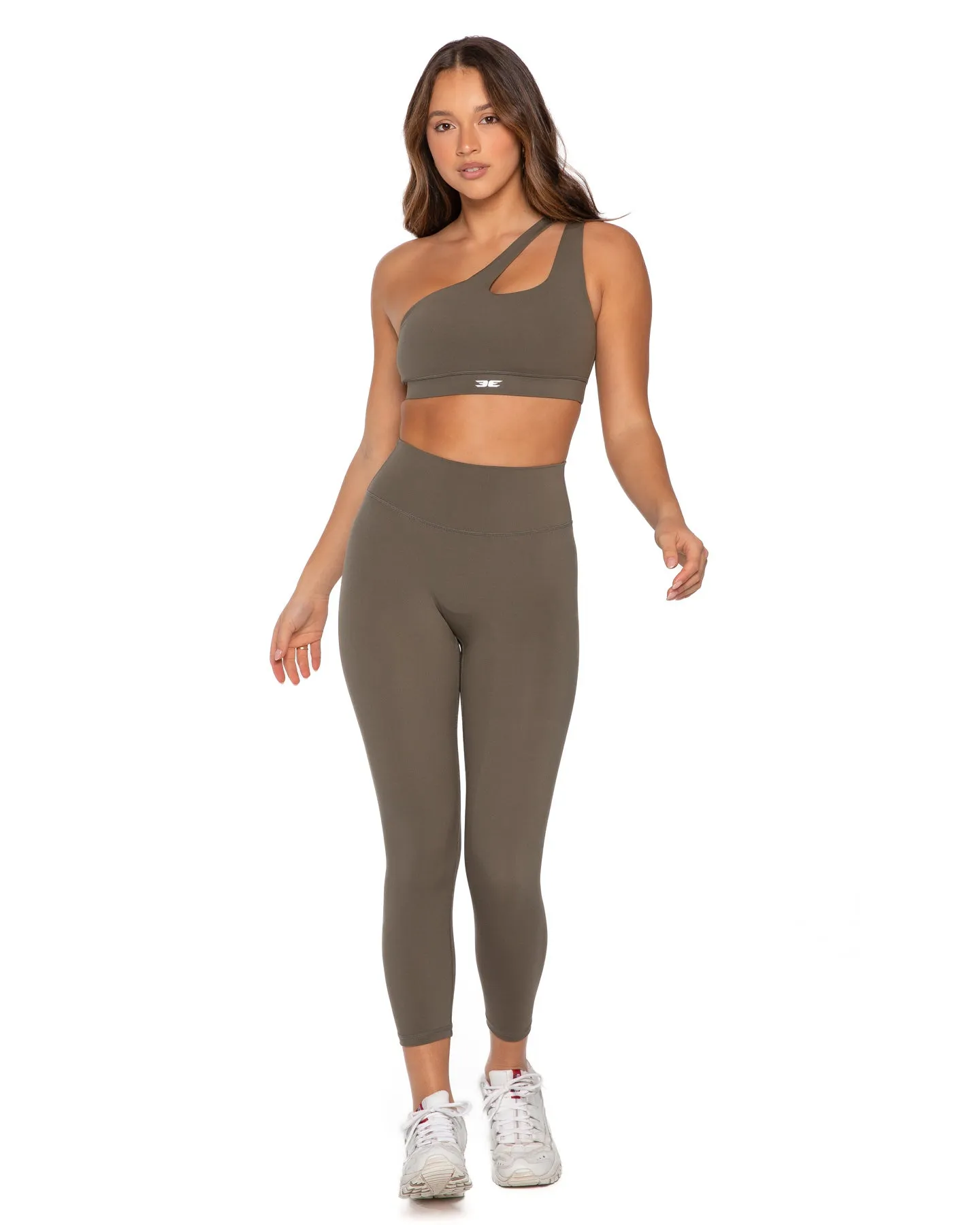 Asymmetric Bra - Dusty Khaki