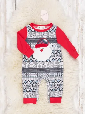 Aztec Santa Raglan Romper