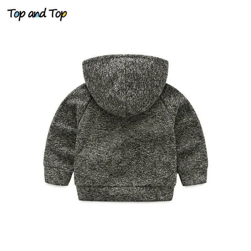 Baby Boy 2Pcs/Set Long Casual Hooded Tracksuit Set