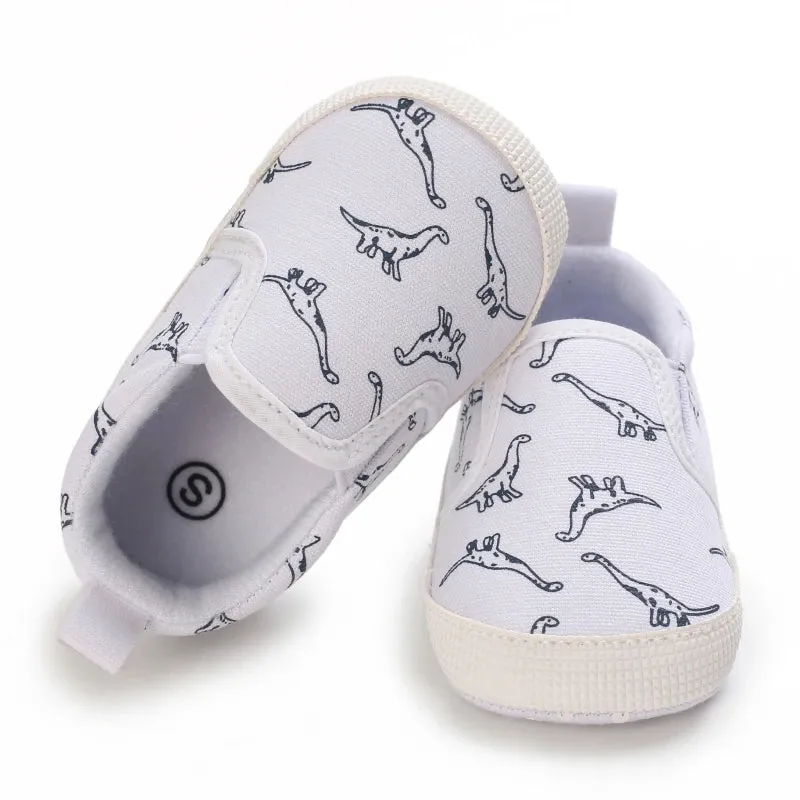 Baby Boys Casual Dinosaur Canvas Shoes