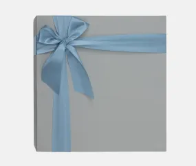 Baby Gift Box with Ribbon - Greyish Blue