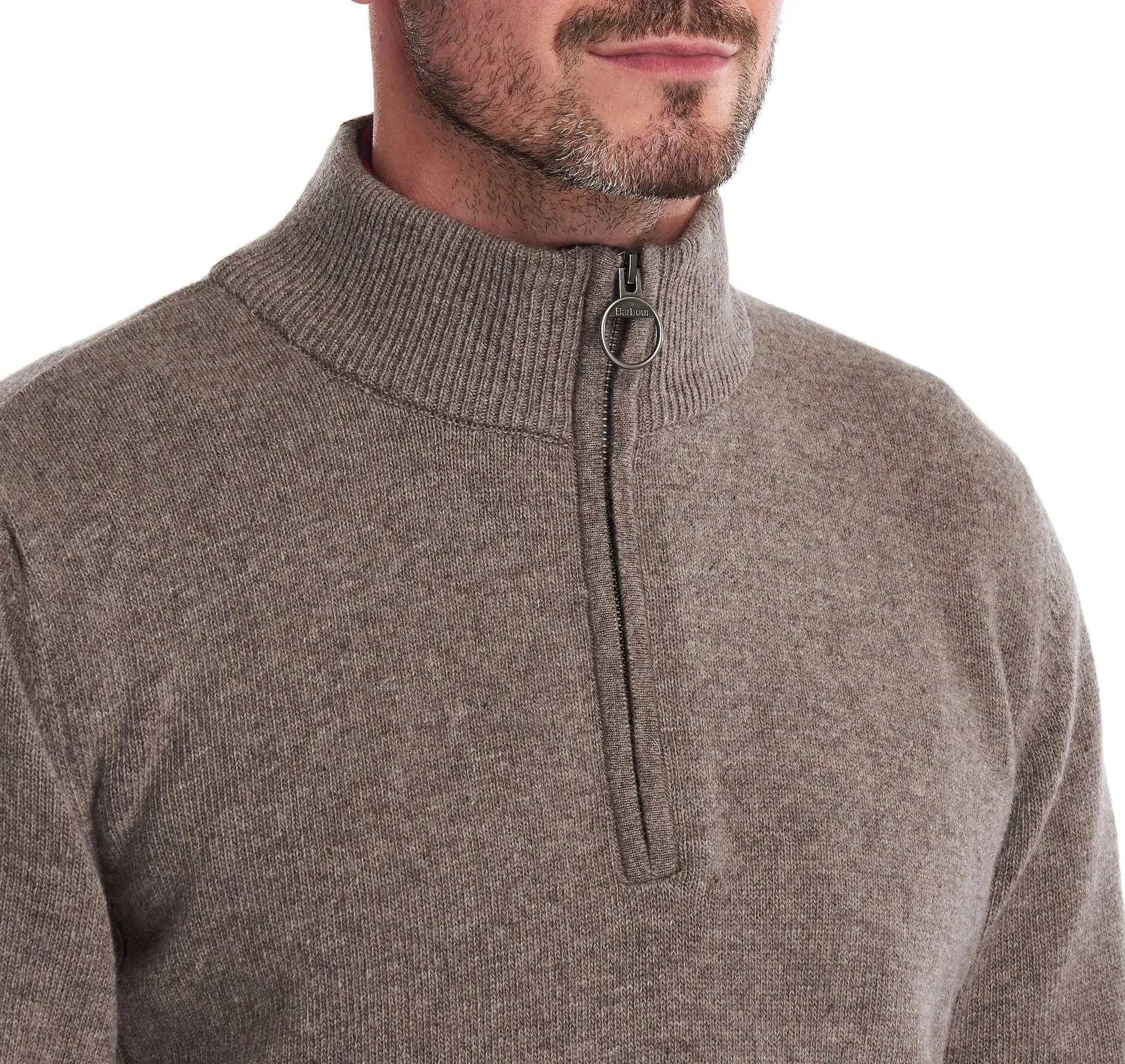 Barbour Men's Holden Half Zip Lambswool Jumper