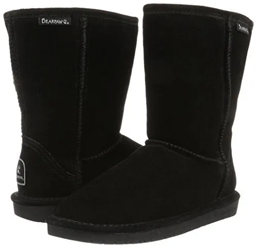 Bearpaw Emma Short Black  Sheepskin Comfortable Boots