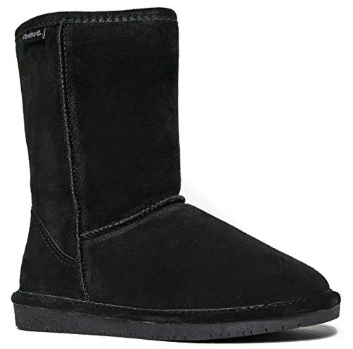 Bearpaw Emma Short Black  Sheepskin Comfortable Boots