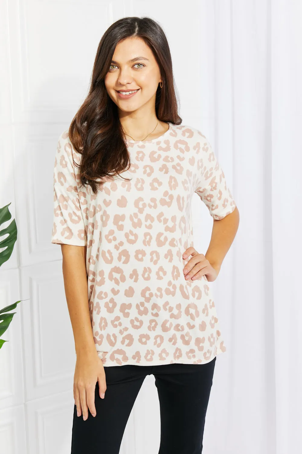 BOMBOM San Diego Sun Animal Print Tee