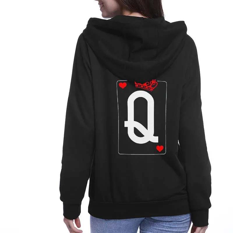 Boyfriend Girlfriend Casual QUEEN KING Pullover Hoodies