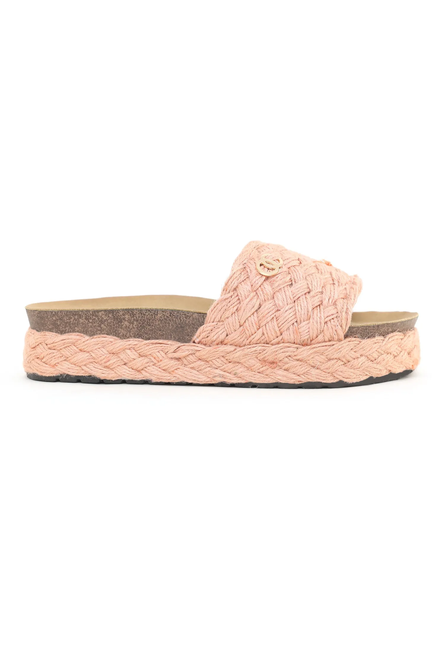 BRAIDED FLATS-PINK