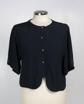 Camicia Crop Con Bottoni Taglia M