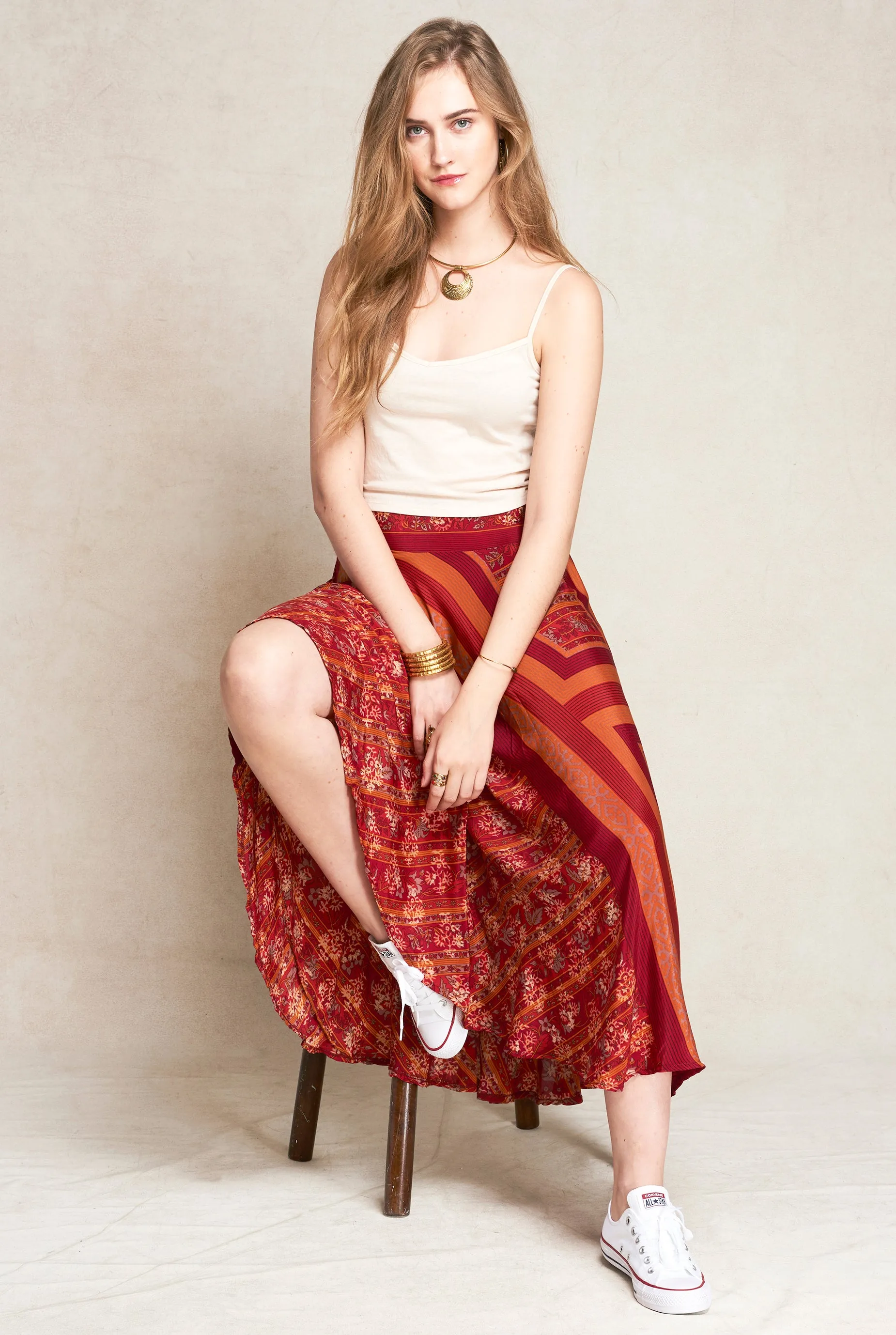 Camila Silk Skirt