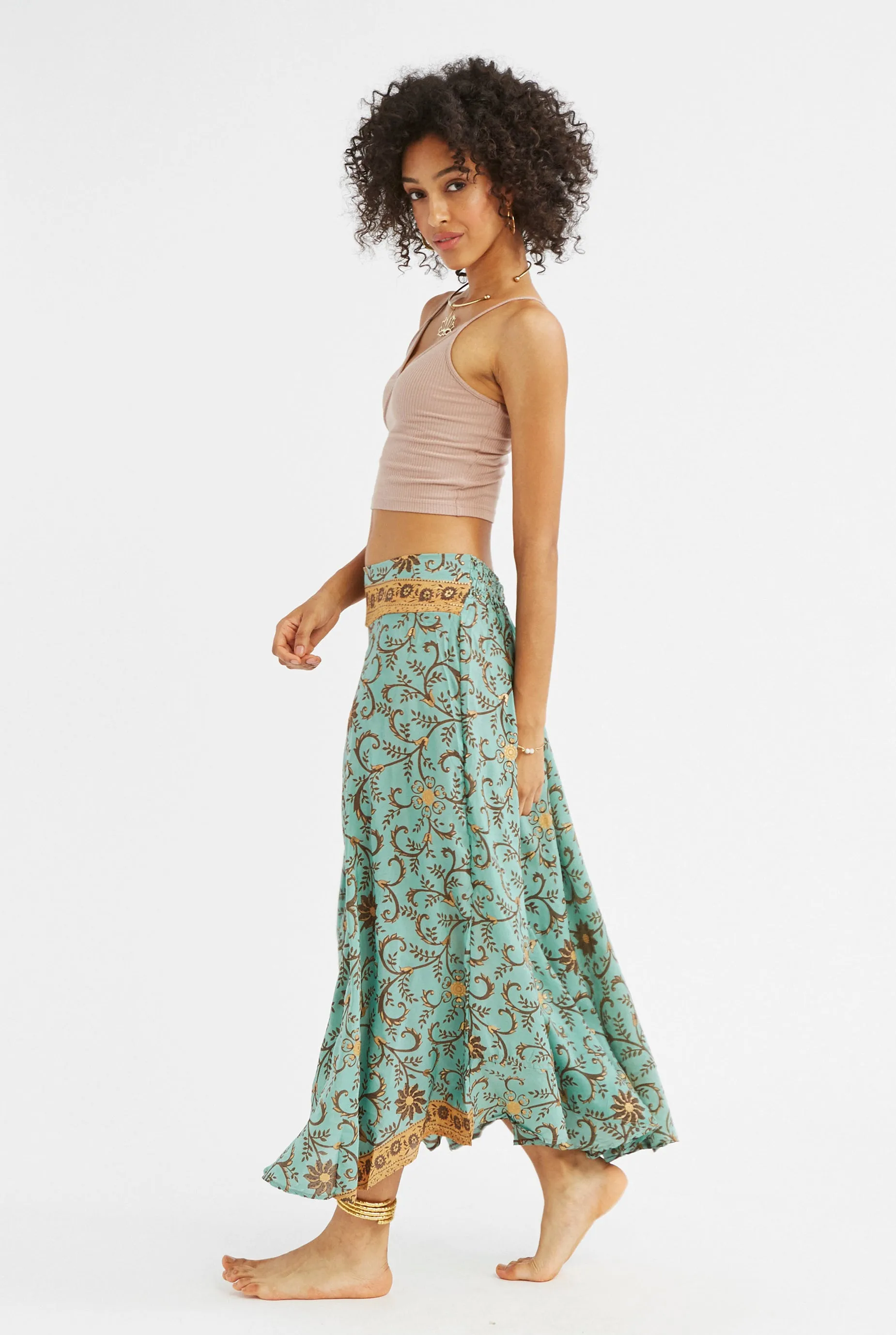 Camila Silk Skirt