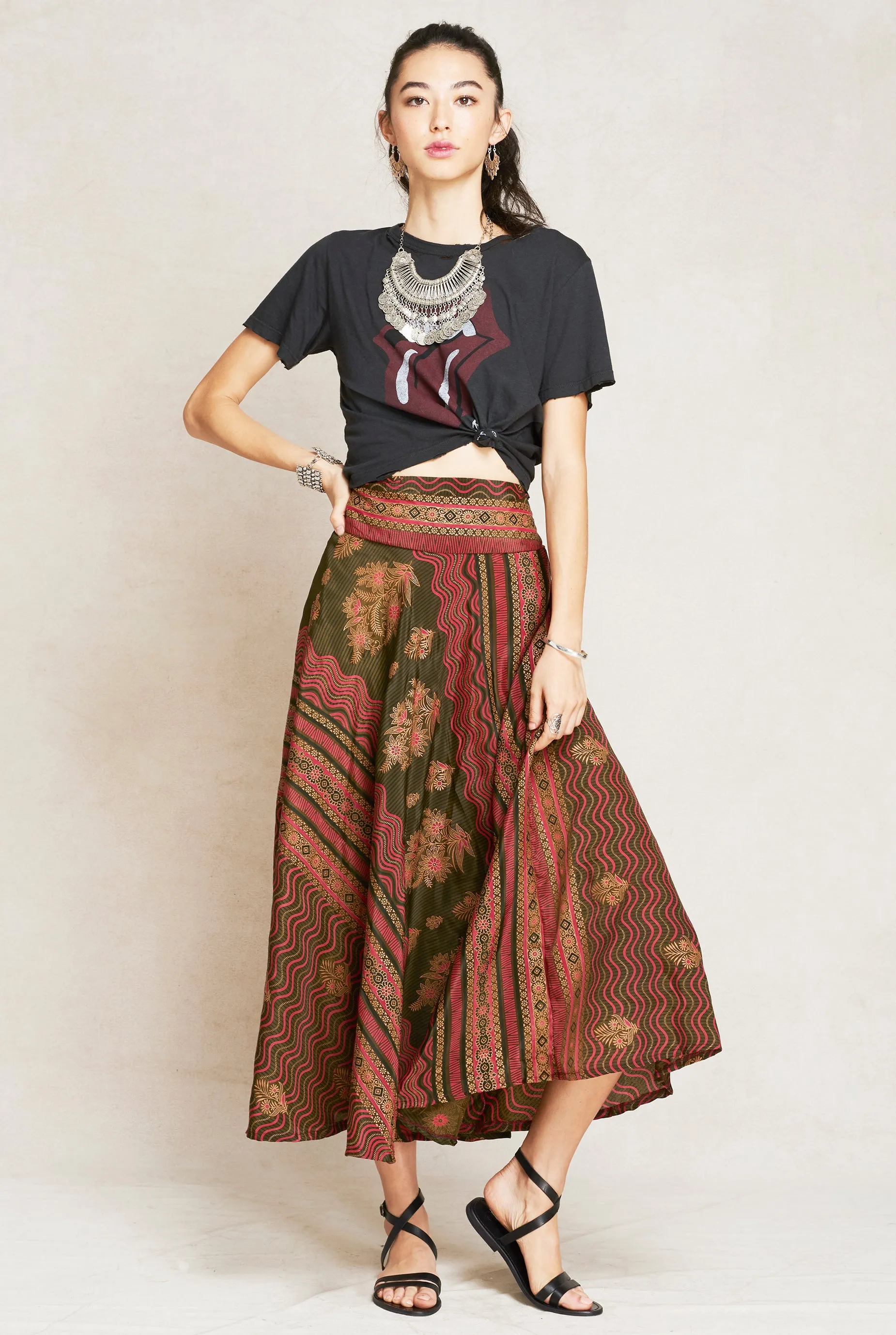 Camila Silk Skirt