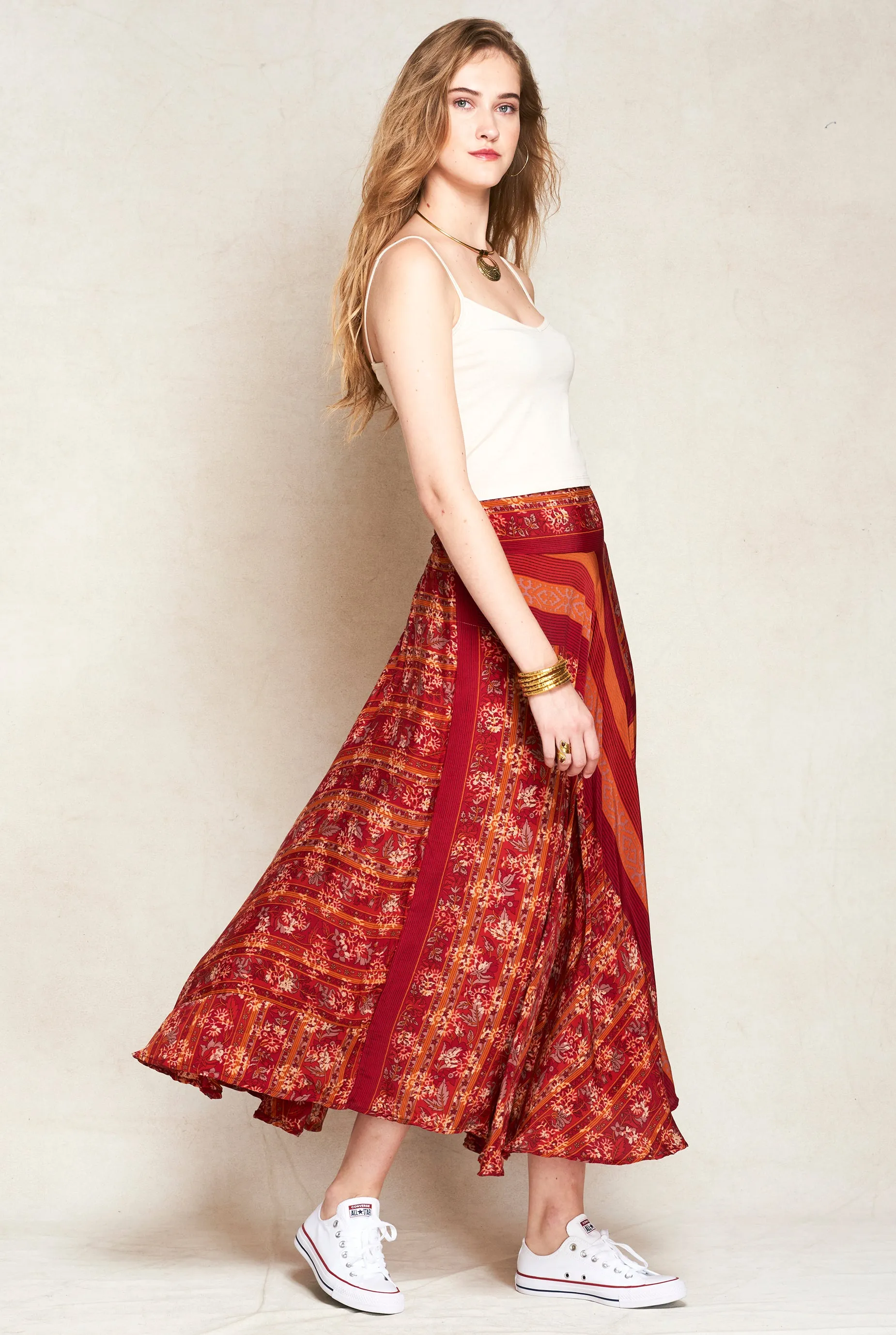 Camila Silk Skirt