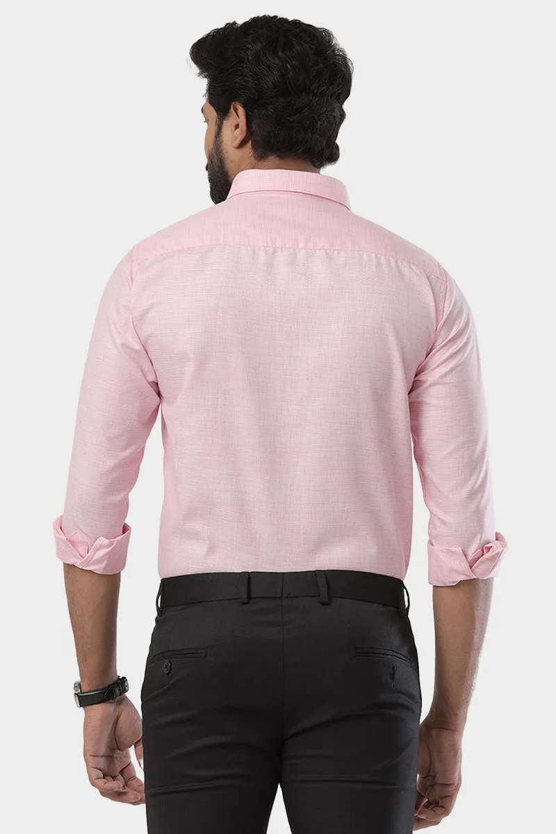 Cardiff - Light Pink Formal Shirt For Men | Ariser