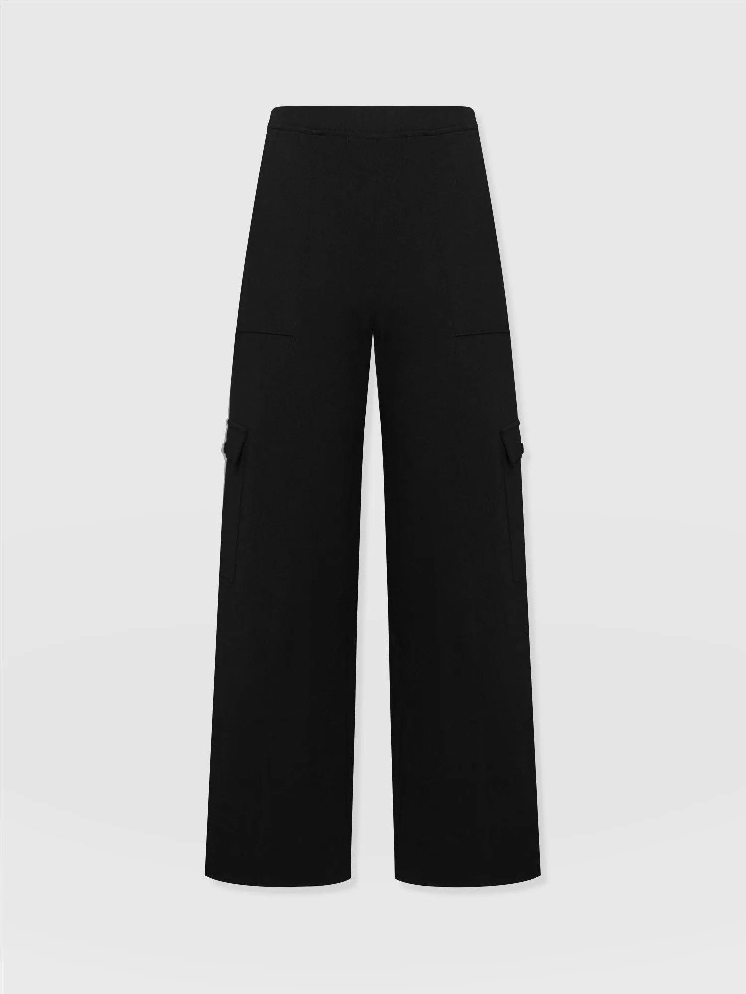 Cargo Chelsea Wide Leg Pant - Black