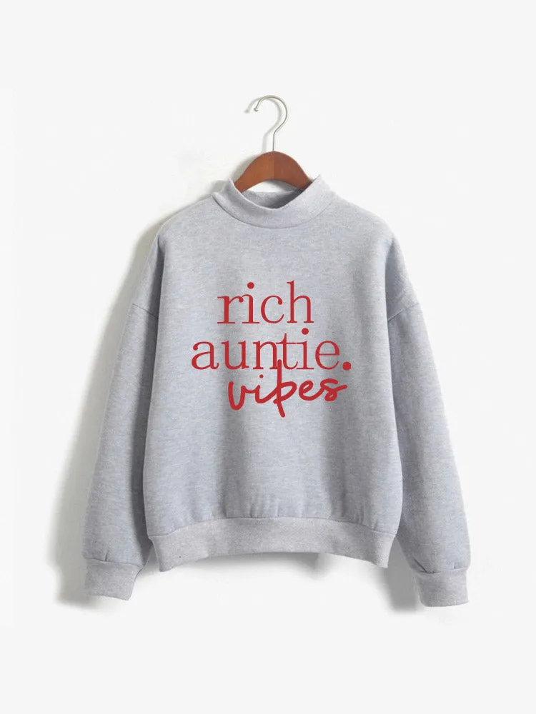 Casual Letter Fleece Sweatshirt