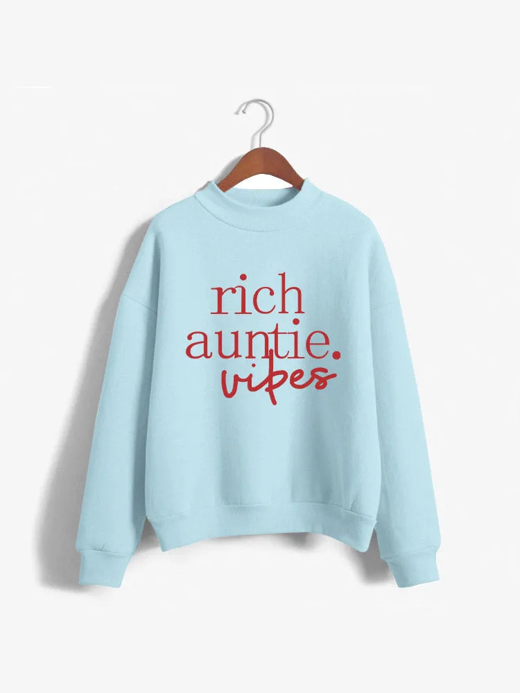 Casual Letter Fleece Sweatshirt