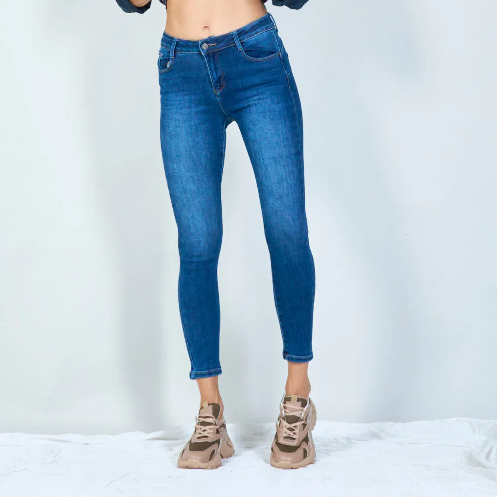 Classic high-rise skinny jeans wholesale