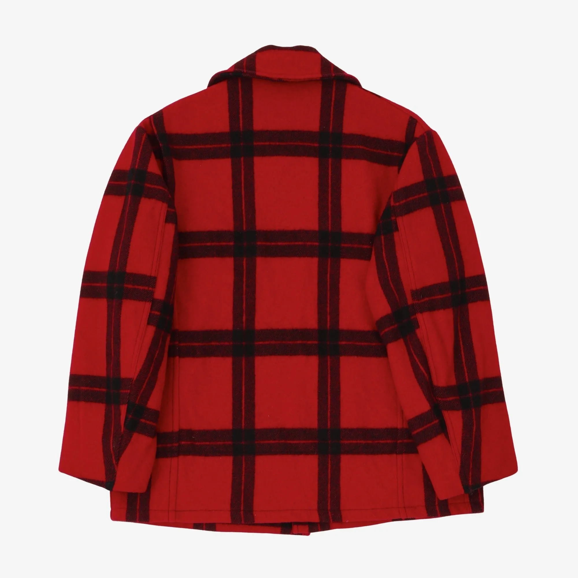 Classic Red Plaid Wool Hunting Jacket