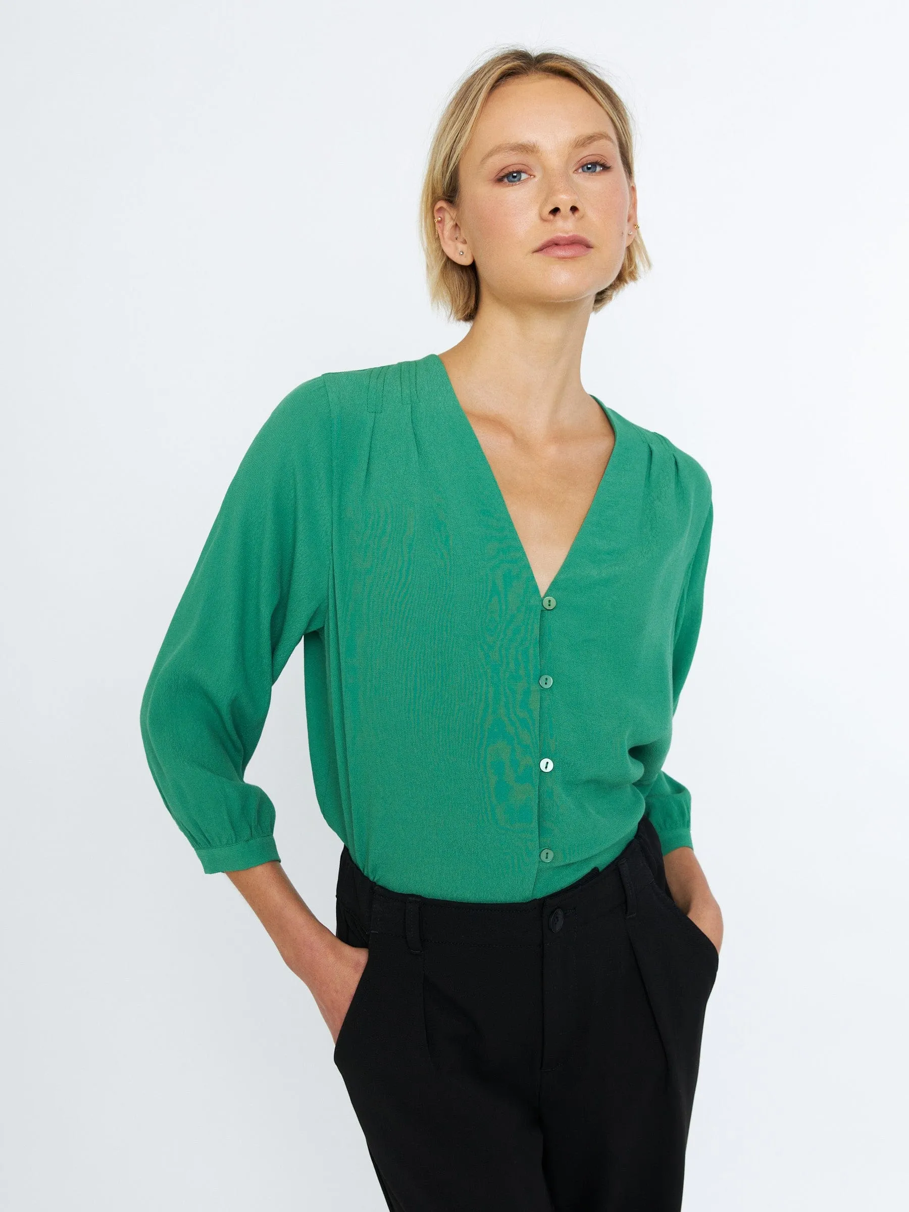 Colette Pleated Blouse