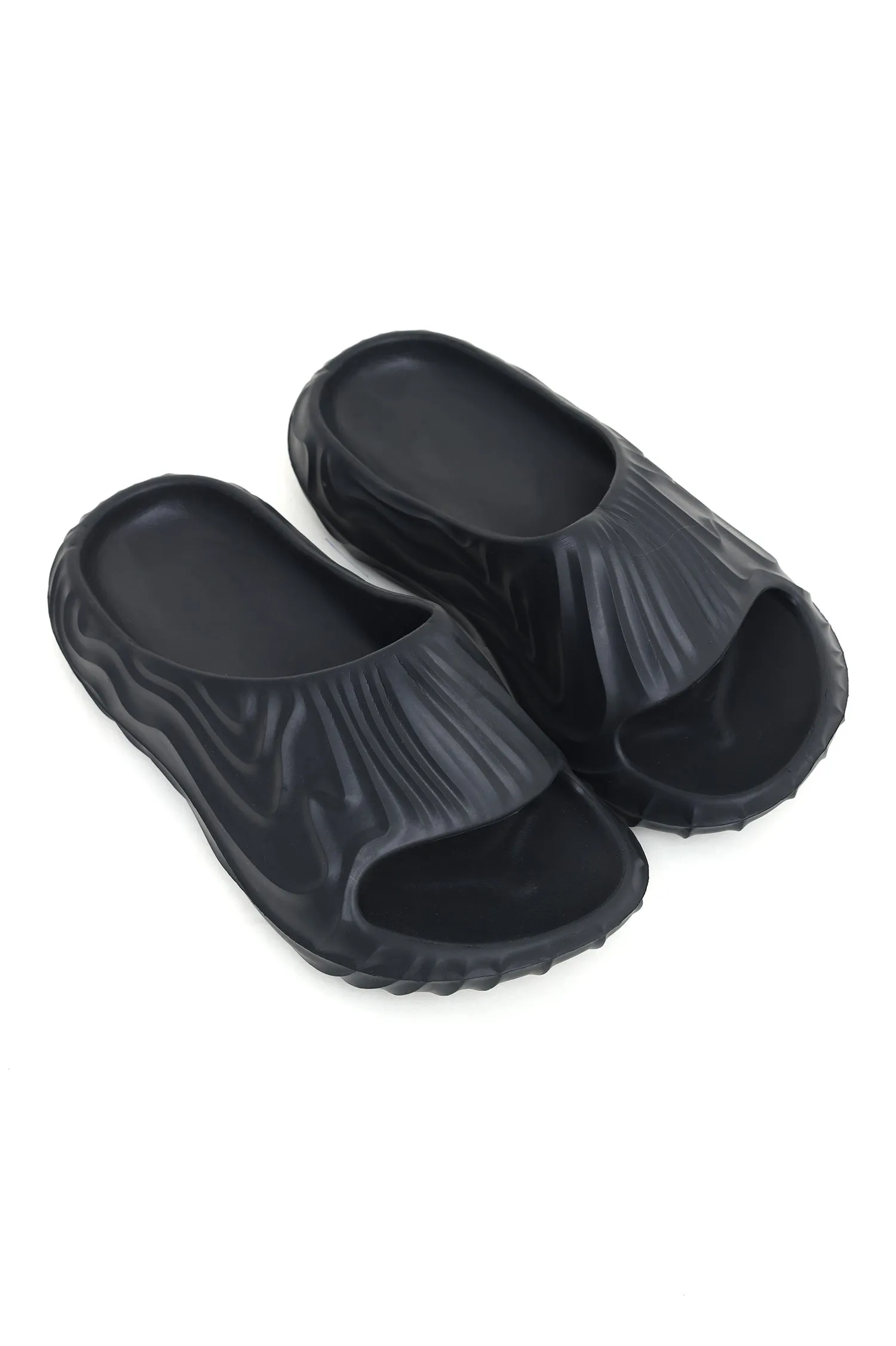 COMFORT STRIDE MEN'S SLIDES-BLACK