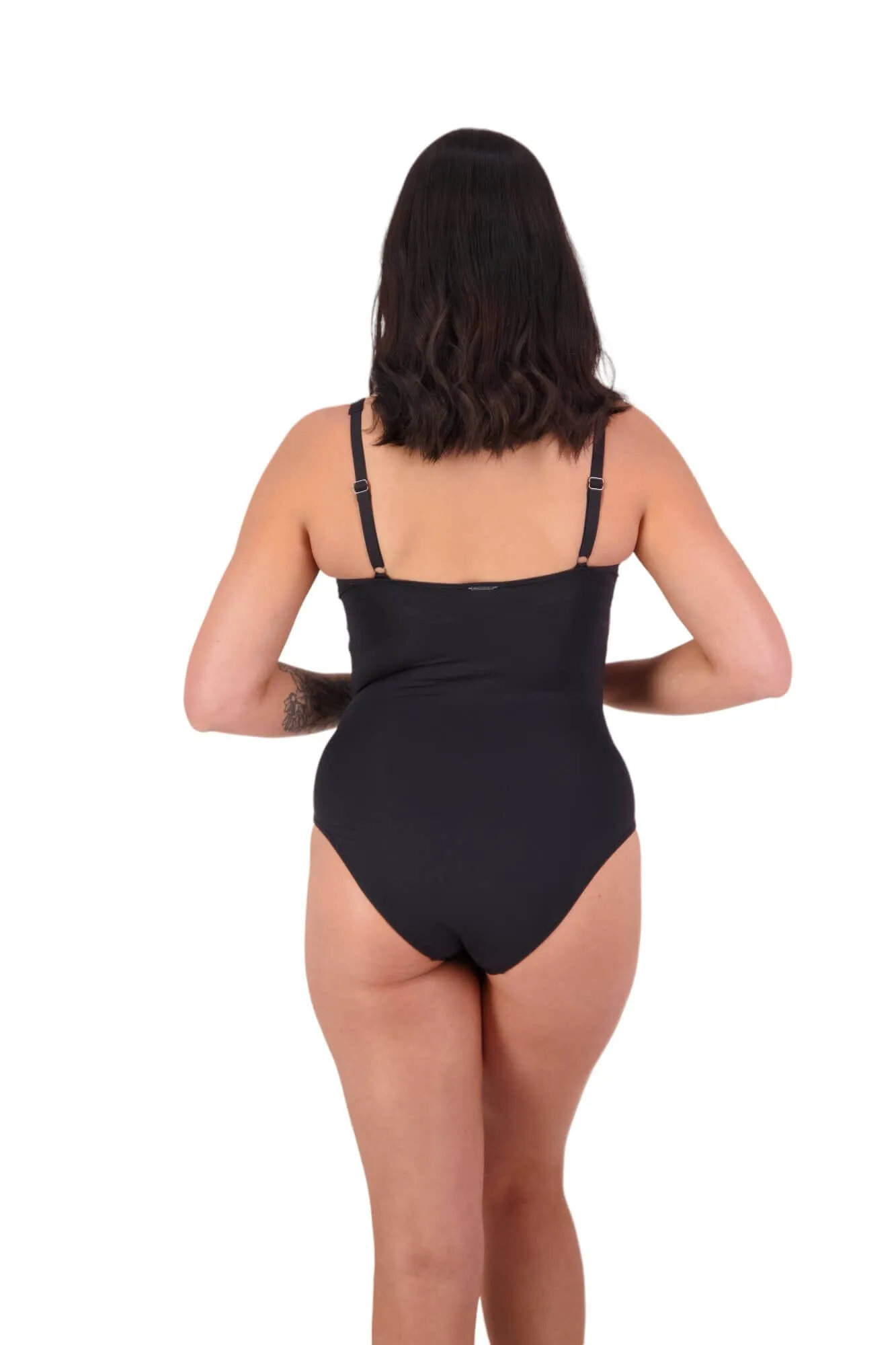 Contours Underwire Wrap Suit - Black