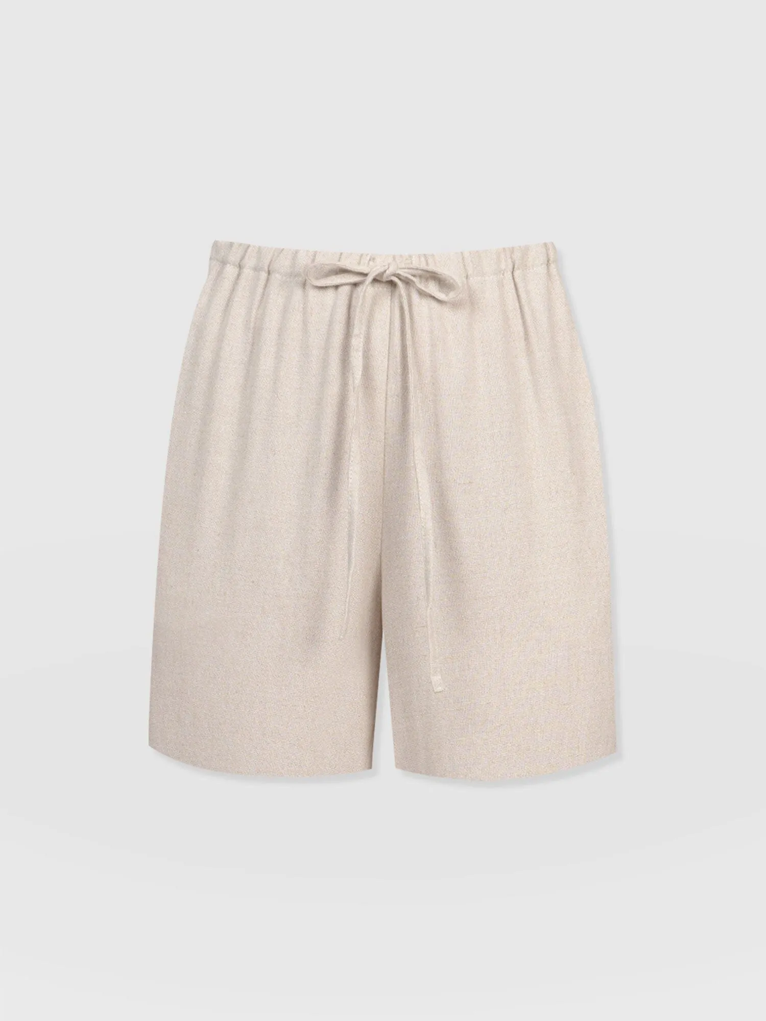 Corinne Linen Short - Oatmeal