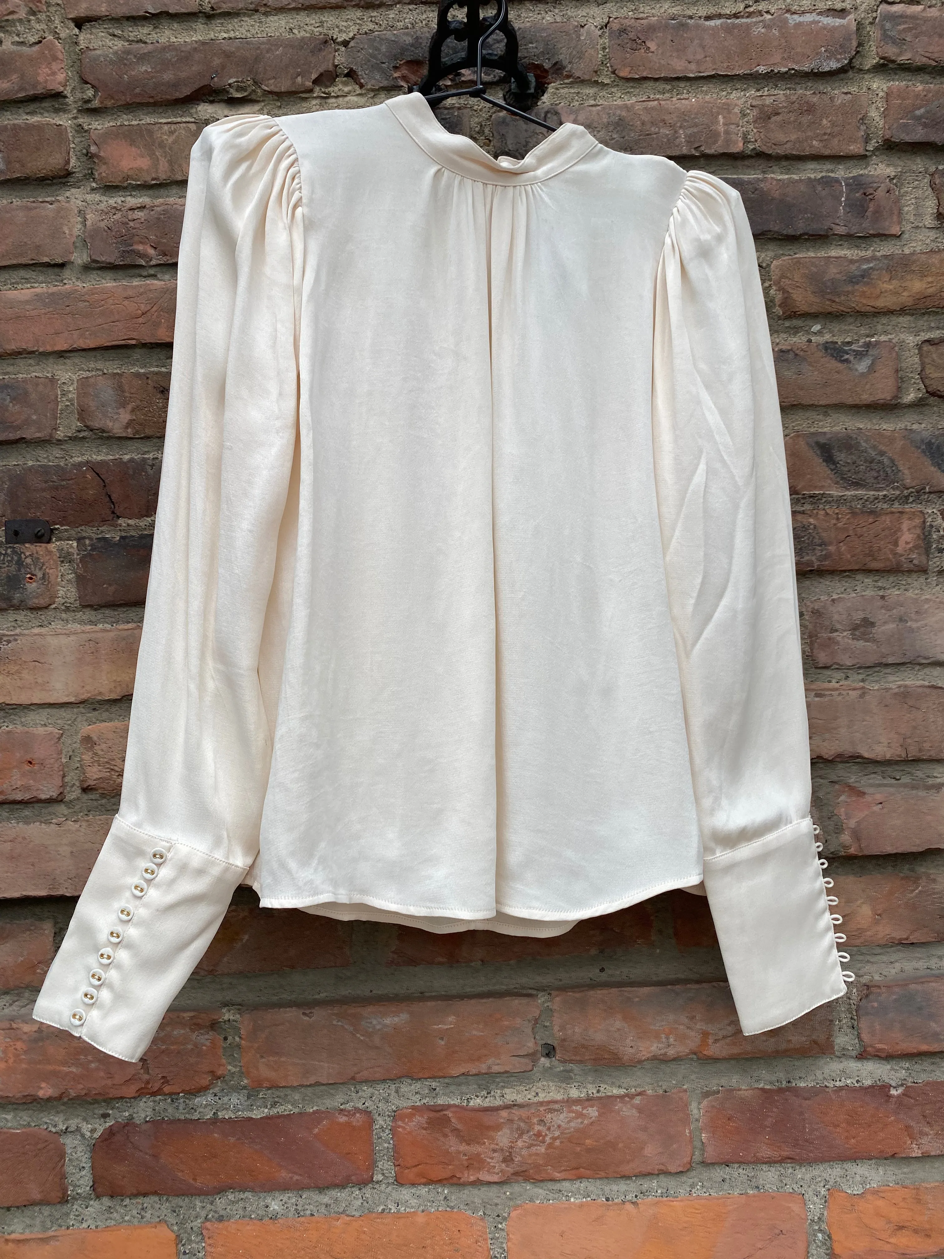 Crépe Satin Blouse Off White