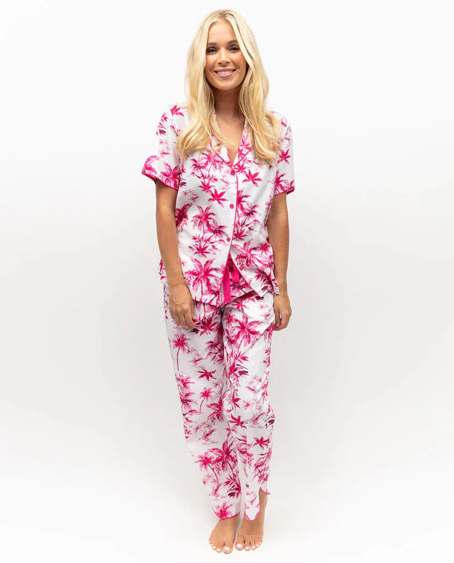 Cyberjammies PJ Set-Hailey- Palm Print