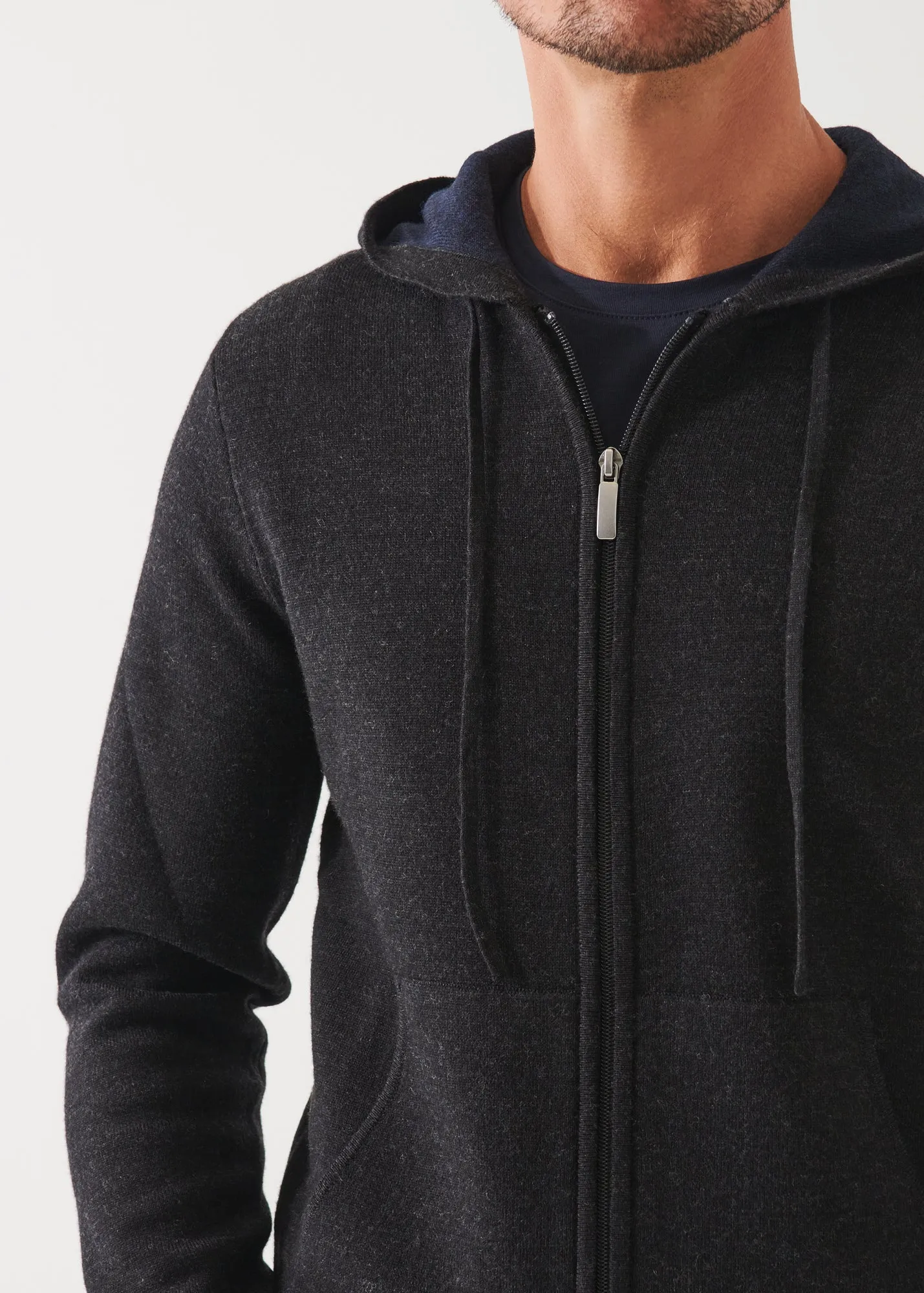 DOUBLE FACE ZIP-UP HOODIE