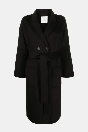 Dylan Coat in Black Cashmere Blend