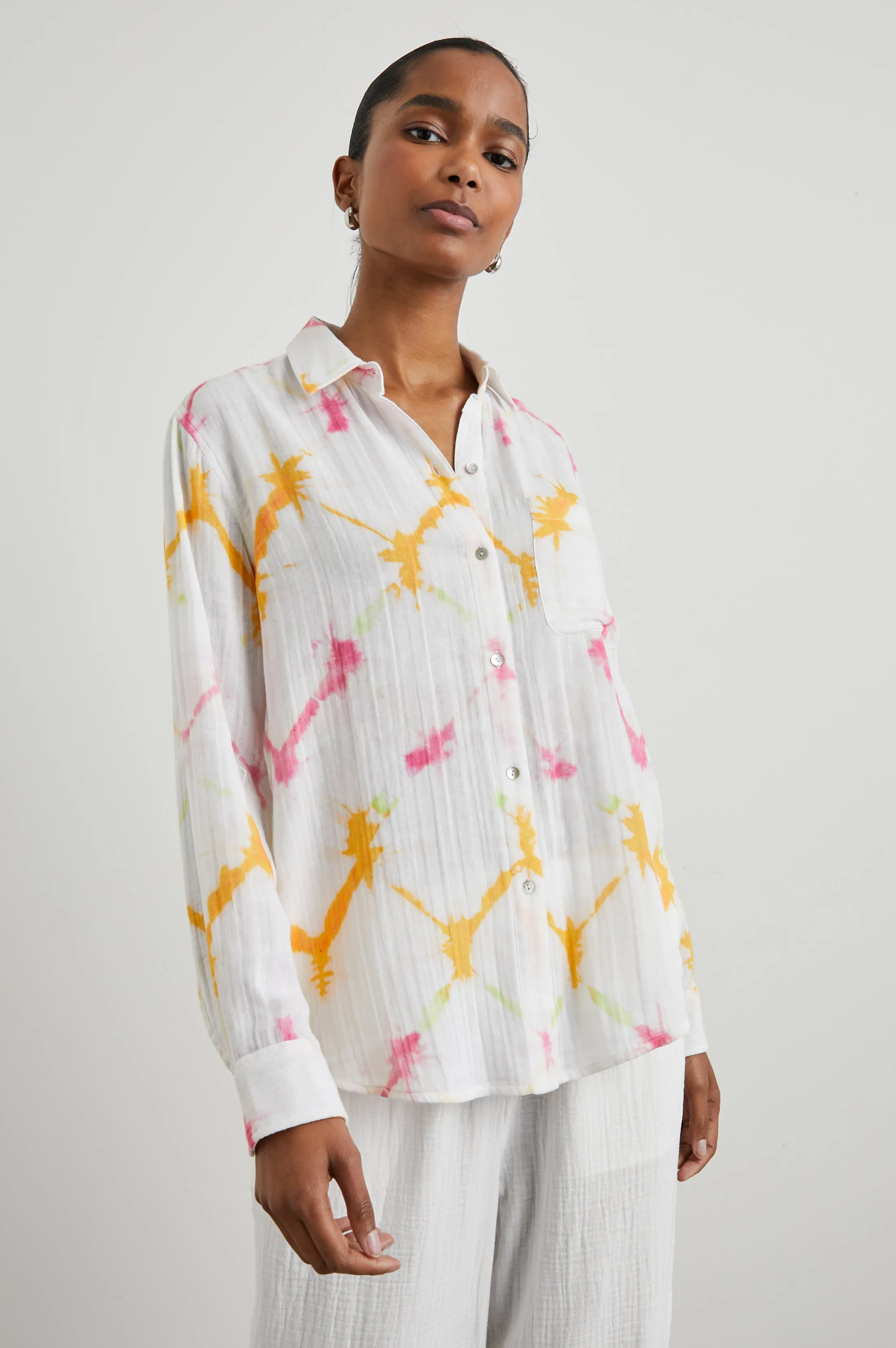 ELLIS NEON KALEIDOSCOPE LONG SLEEVE SHIRT