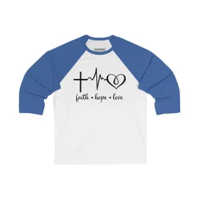 Faith Hope Love Baseball Tee