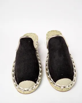 Faux suede espadrille flats slippers 3896 - سلبرز