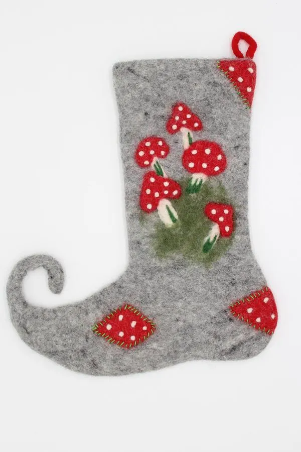 Felt Mushroom Stockings